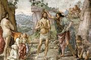 GHIRLANDAIO, Domenico Detail of Baptism of Christ oil painting
